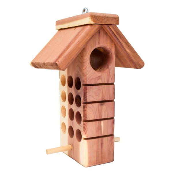 Cedar Suet Plug & Peanut Butter Feeder