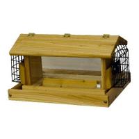 Standard Post Mount Hopper Feeder with Two Suet Baskets-SP2FB