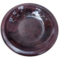 Antique Brown Gloss Bird Bowl with Gloss Rim-TDI48172T
