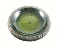 Light Green Gloss Bird Bowl with Matte Rim-TDI48184T