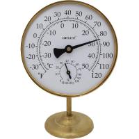 Vermont Portable Weather Station Living Finish Brass-CCBTH20LFB