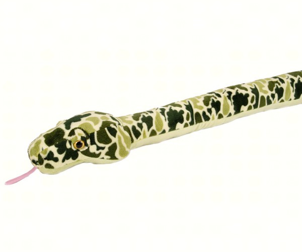 Plush Camo Green 54 inch Snake