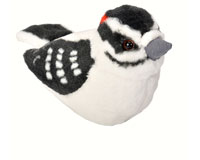 Plush Downy Woodpecker-WR18220