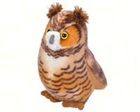 Plush Great Horned Owl-WR18240
