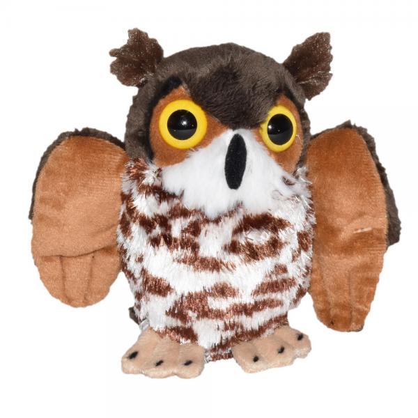 ECO Plush Great Horned Owl 5 inch