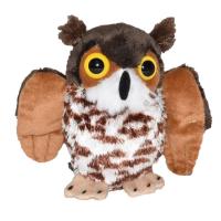 ECO Plush Great Horned Owl 5 inch-WR27881