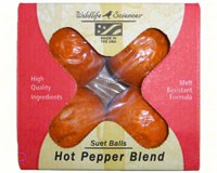 Hot Pepper Suet Ballls 4 pack (boxed) + Freight West of Rockies Only-WSC409