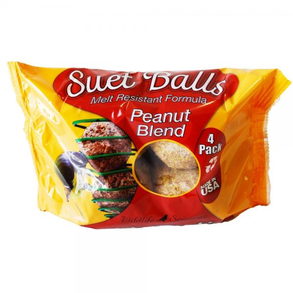 Peanut Blend 4 Pack Suet Balls Plus Freight