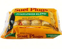 Sunflower Suet Plugs (12 oz) + Freight West of Rockies Only-WSC781
