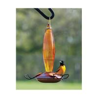 Oriole Feeder Cut Glass Amber-WL24180