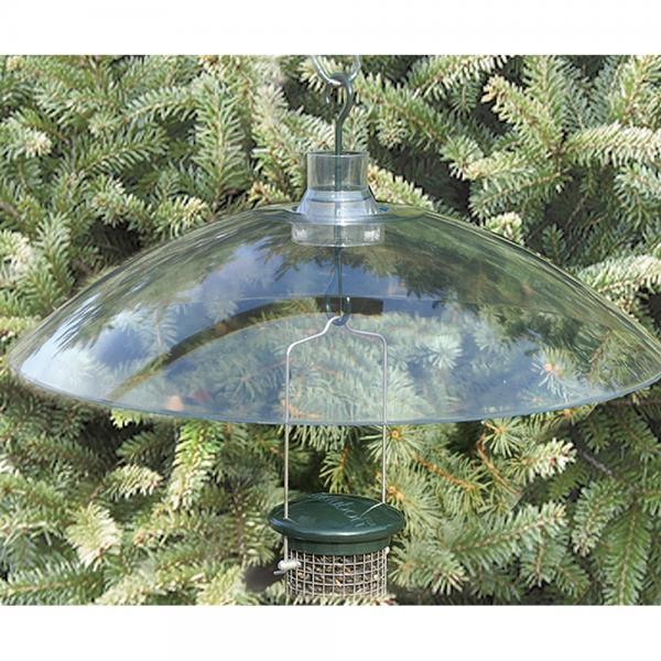 16 in Clear Hang or Mount Weather Shield Squirrel Baffle