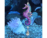 Fantasy Glass Seashore Purple Suncatcher-WOODCRPUR