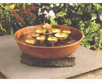 Woodstock Water Bell Fountain Copper Bowl-WOODWWBF2