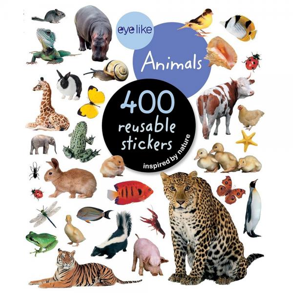 Eyelike Animals 400 Reusable Stickers