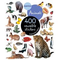 Eyelike Animals 400 Reusable Stickers-HB9780761169338