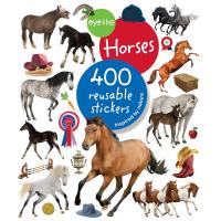 Eyelike Horses 400 Reusable Sticker Book-HB9780761187240