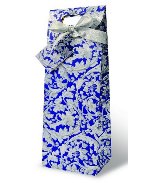 Printed Paper Wine Bottle Bag  - Provence