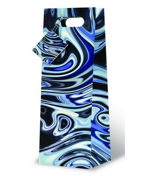 Blue Lava Wine Bottle Gift Bag