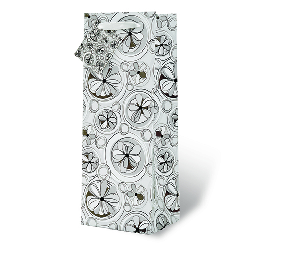 Shades of Gray Wine Bottle Gift Bag