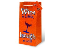 Wine A Little Wine Bottle Gift Bag-17768