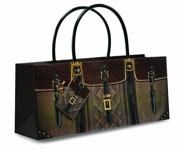 Purse Bag - Town and Country Wine Bottle Gift Bag