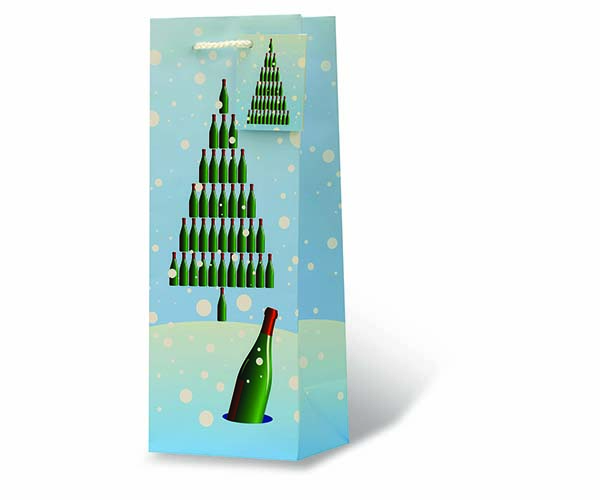 Dreaming of a Wine Christmas Wine Bottle Gift Bag