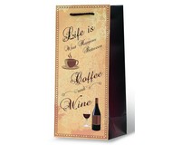 Coffee & Wine Wine Bottle Gift Bag-17938