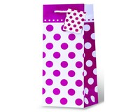 Pink Polka Dots Wine Bottle Gift Bag-17944