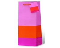 Color Block Wine Bottle Gift Bag-17946