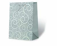 Silver Swirls - Large Gift Bag-17960