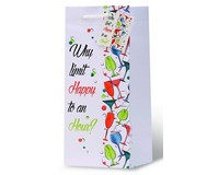 Why Limit Happy to an Hour? Wine Bottle Gift Bag-17969