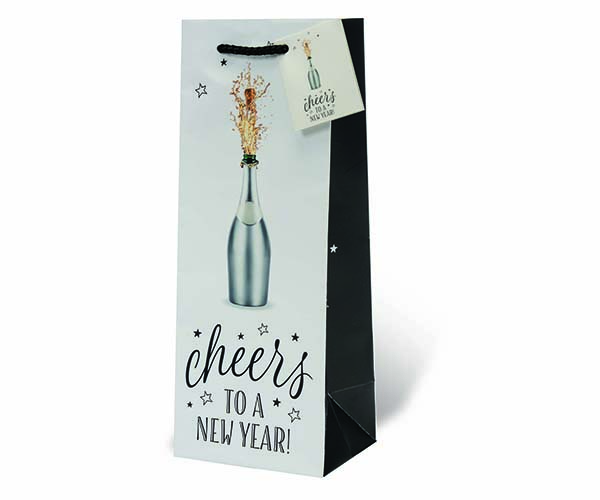 Cheers to a New Year Wine Bottle Gift Bag