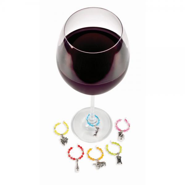 Vineyard Wine Charms Set of 6