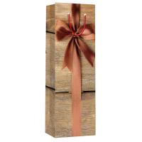 Wine Bag - Shiplap with Bow-27020