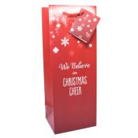 Believe Christmas Cheer Wine Bag-27027