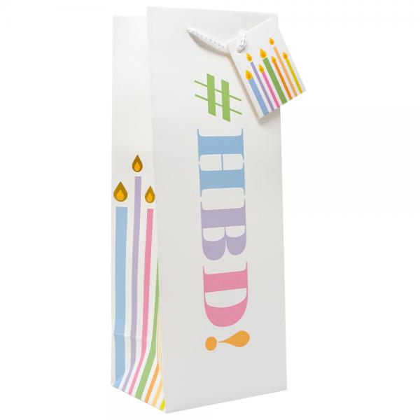 Wine Bag - HBD Happy Birthday Pastels