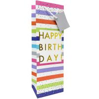 Printed Paper Wine Bottle Bag  Birthday Bash-27079