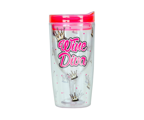 Wine Diva Insulated Wine Tumbler 10 oz