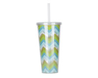 Thirzt 2 Go Tumbler with Lid & Straw - Multi-Green-AC3002