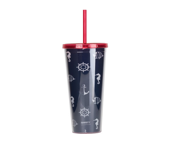 Thirzt 2 Go Tumbler with Lid & Straw - Sealife