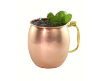 Moscow Mule Copper Mug with Brass Handle/Thumb Rest 30 oz (Style: Smooth)-AC6006