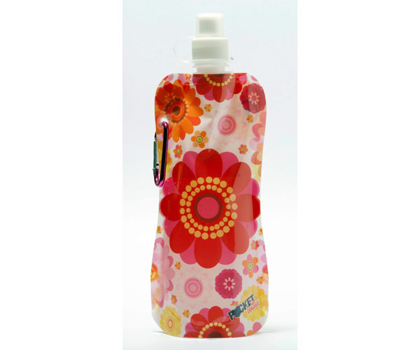 Pocket Bottle Multi Colored Flowers