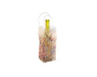 The Cool Sack - Beaded Square - Pink, Blue, Clear-CS8008