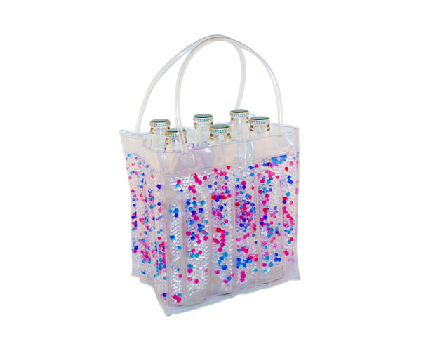 The Cool Sack - Beaded 6Pk - Pink, Blue, Clear