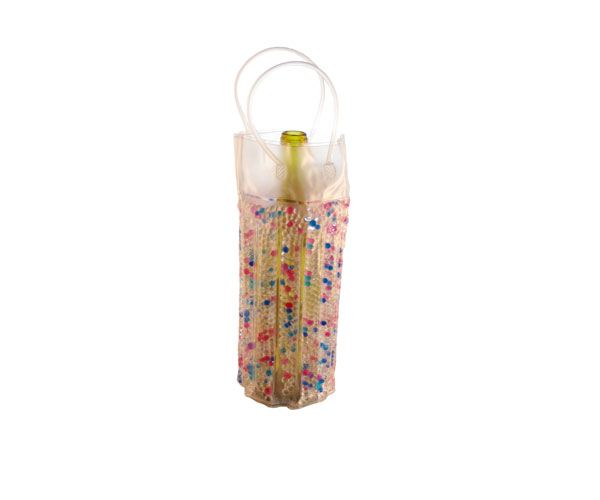 The Cool Sack - Beaded Tall Round - Pink, Blue, Clear