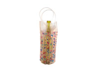 The Cool Sack - Beaded Tall Round - Pink, Blue, Clear-CS9008