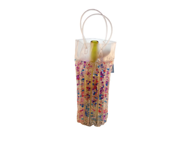 The Cool Sack - Beaded Tall Round - Blue, Purple, Clear, Pink