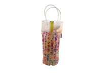 The Cool Sack - Beaded Tall Round - Blue, Purple, Clear, Pink-CS9010