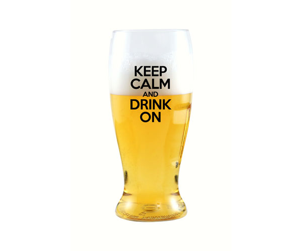 Keep Calm & Drink On EverDrinkware Beer Tumbler