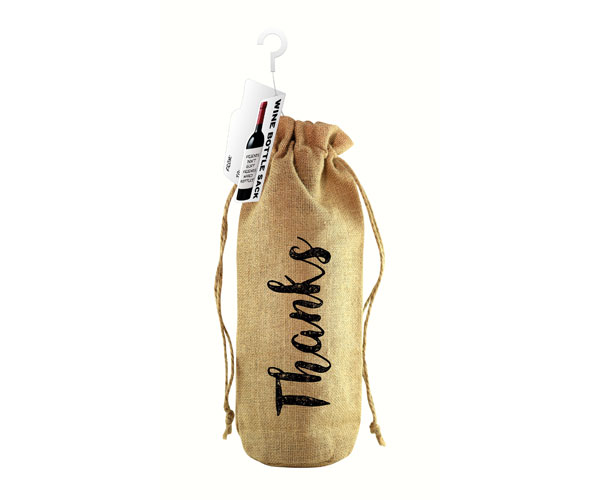 Thanks! Jute Wine Bottle Sack